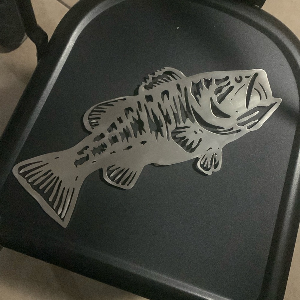 Fish metal logo